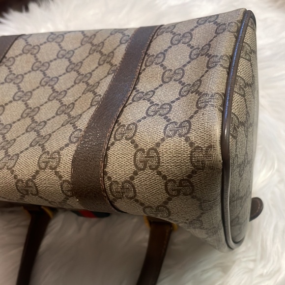 Gucci Supreme GG Vintage Boston Monogram Doctors Bag - Picture 9 of 16